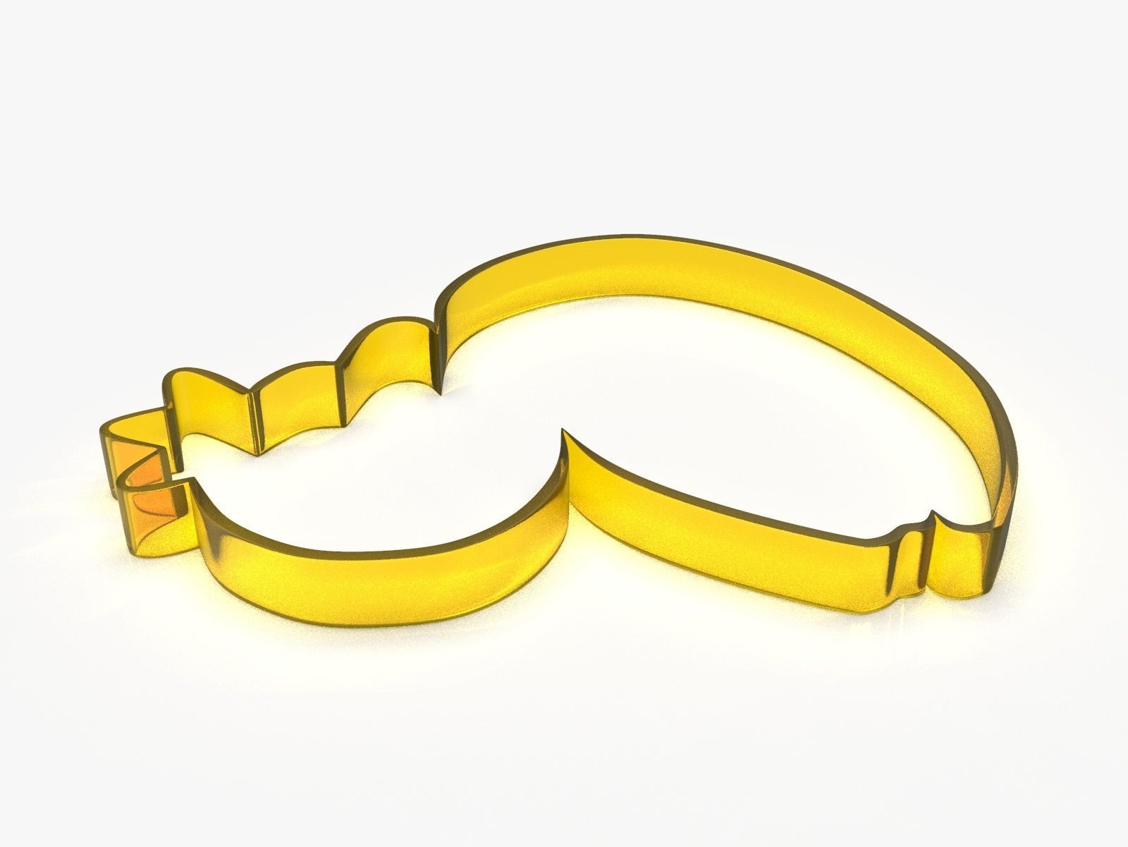 Swan King or Queen Cookie Cutter 3D print model_5