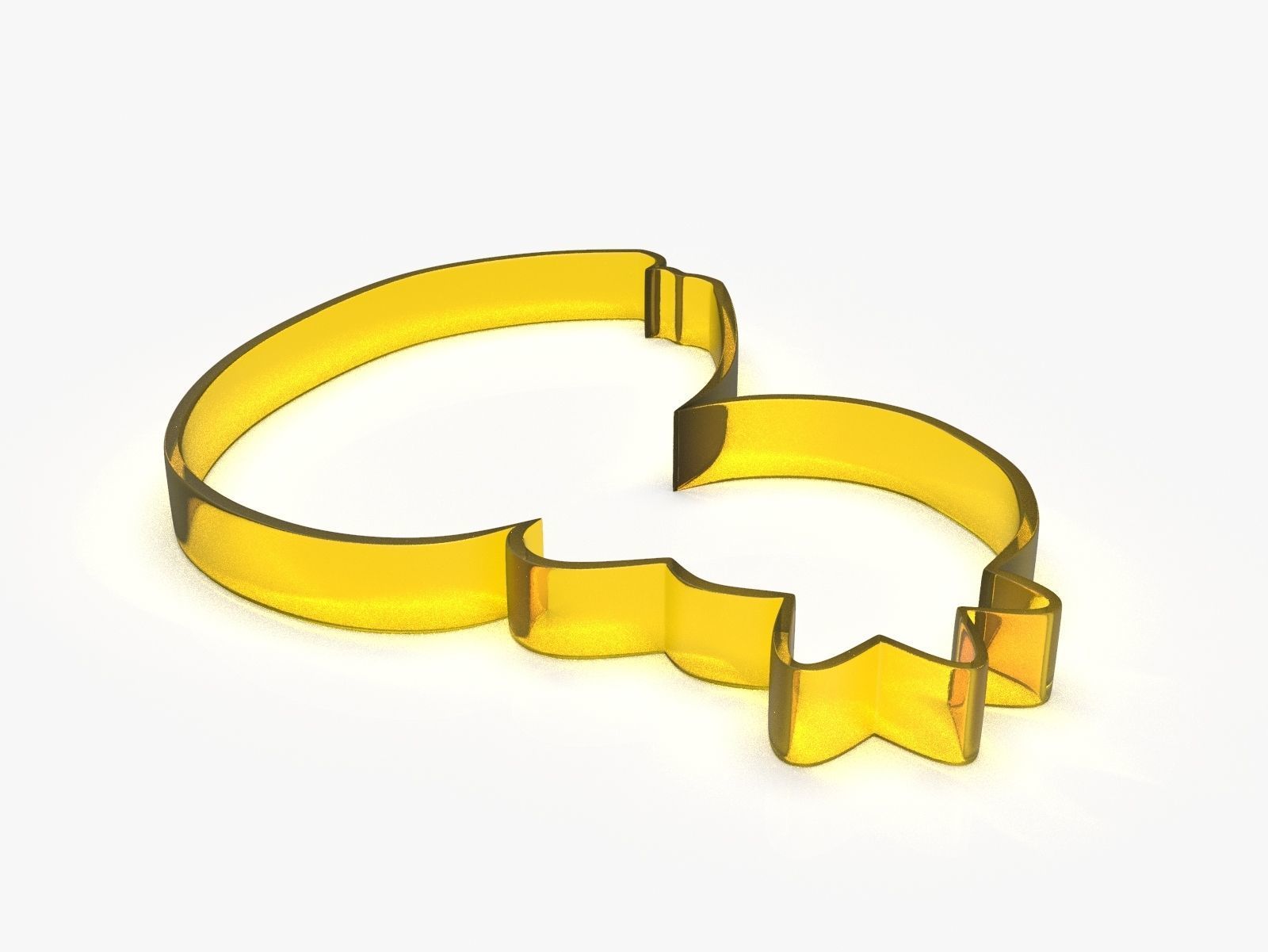 Swan King or Queen Cookie Cutter 3D print model_3