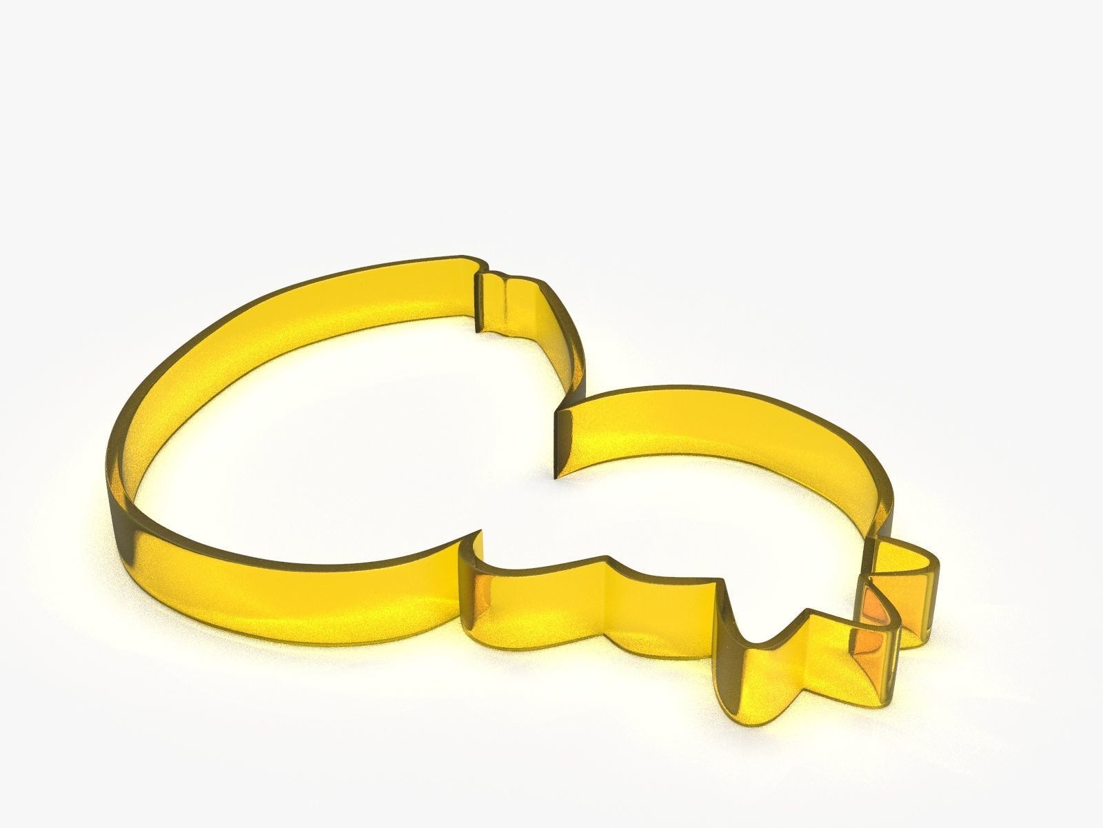 Swan King or Queen Cookie Cutter 3D print model_11