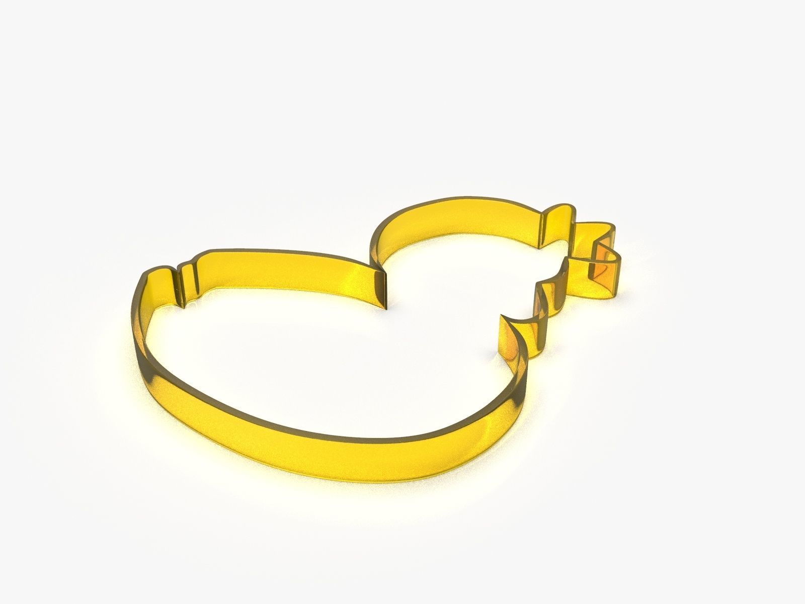 Swan King or Queen Cookie Cutter 3D print model_2