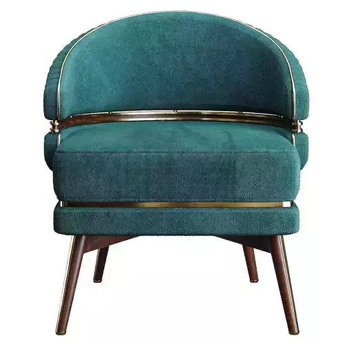 Billy teal velvet chair with gold legs