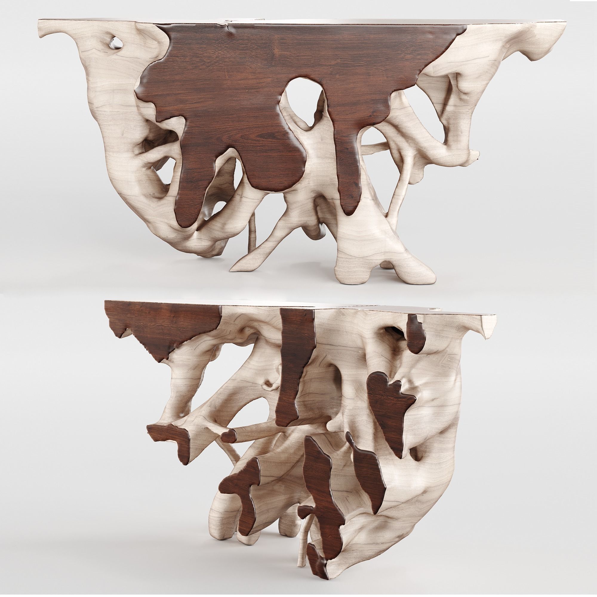 Andrianna Shamaris Console Table 3D model_1