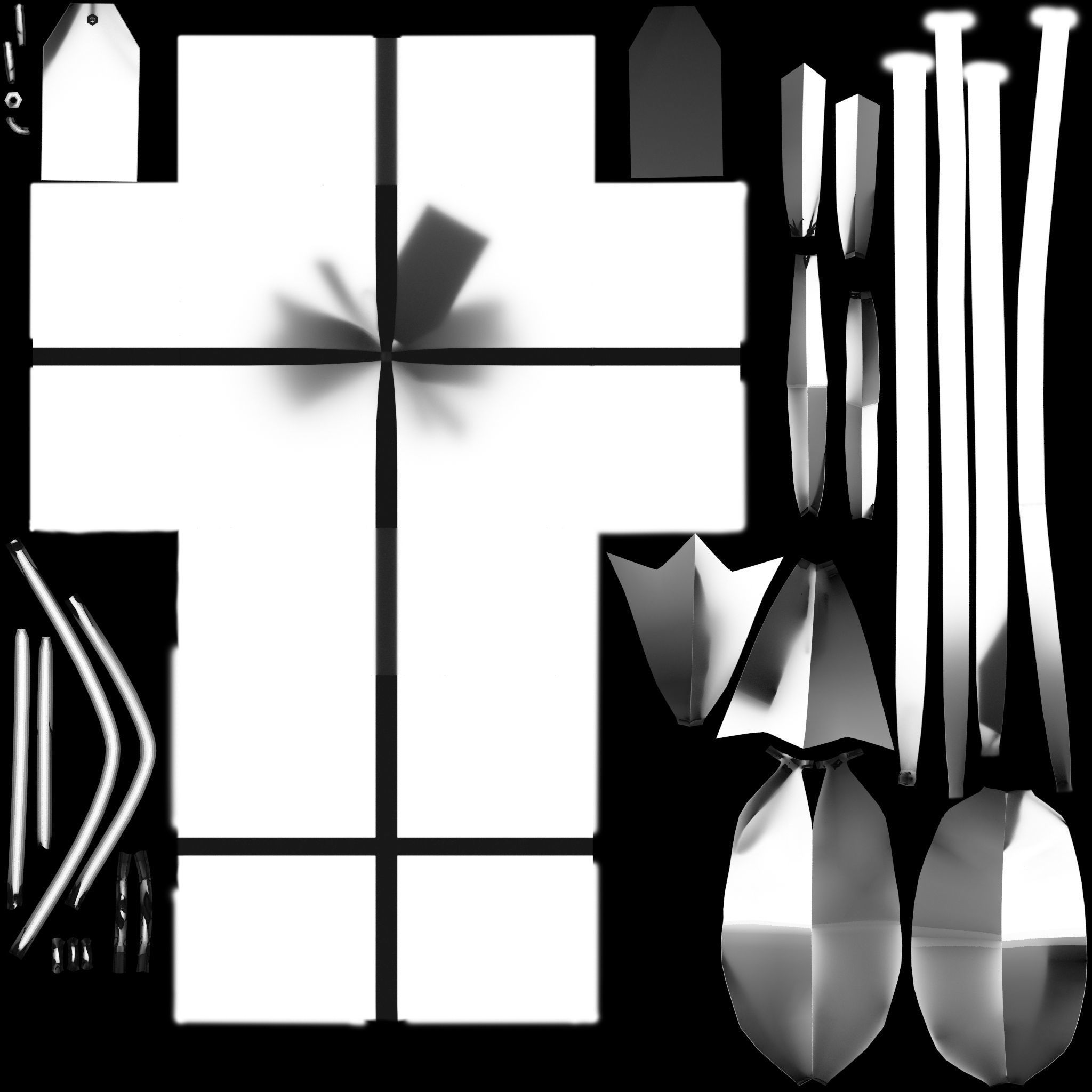 Gift Box with Ribbon V2 Low-poly 3D model_9