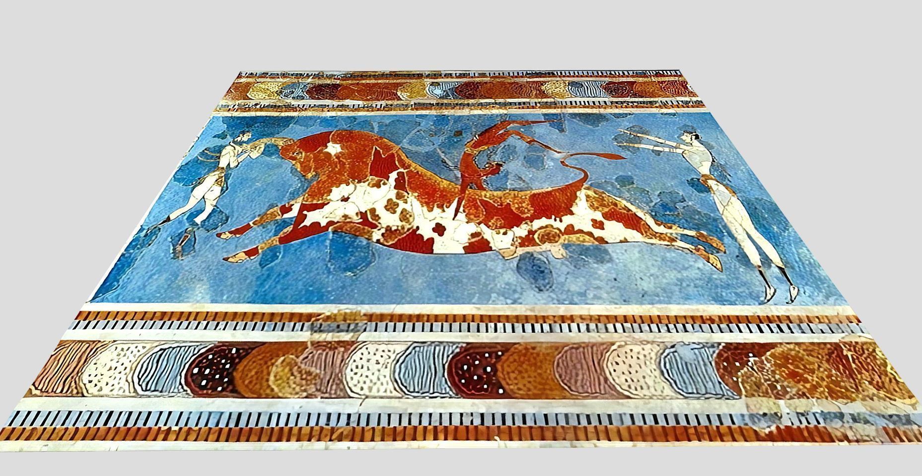 Minoic Art - Palace of Cnossos in Crete Low-poly 3D model_3