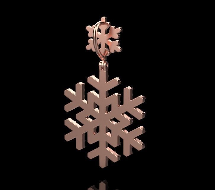 pendant snow 3D print model_19