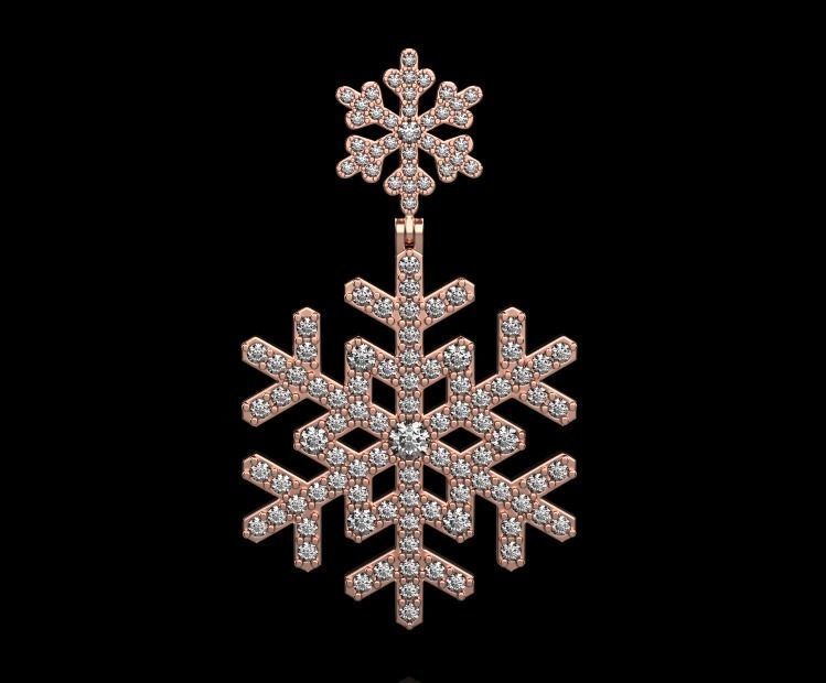 pendant snow 3D print model_16