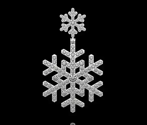 pendant snow 3D print model