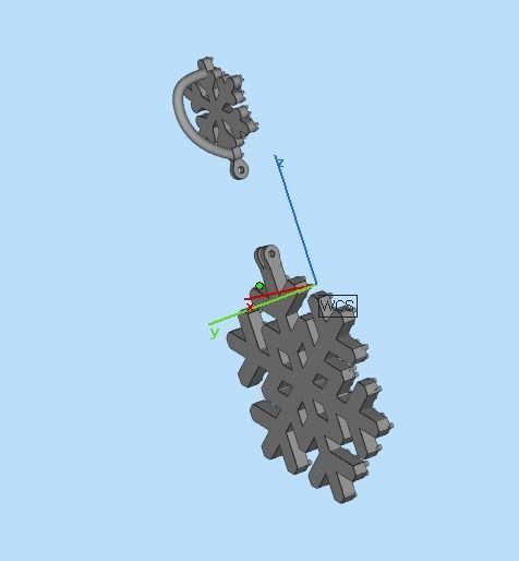 pendant snow 3D print model_33