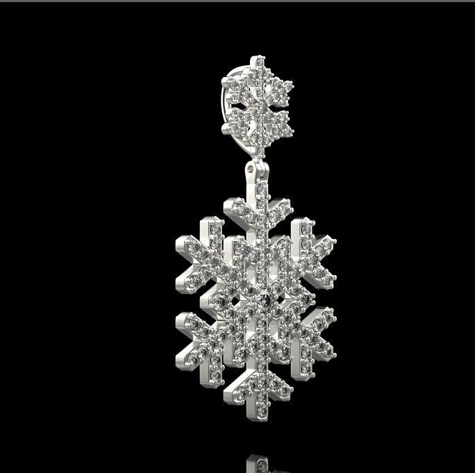 pendant snow 3D print model_10