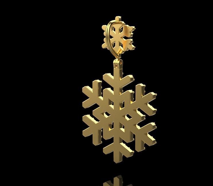 pendant snow 3D print model_15