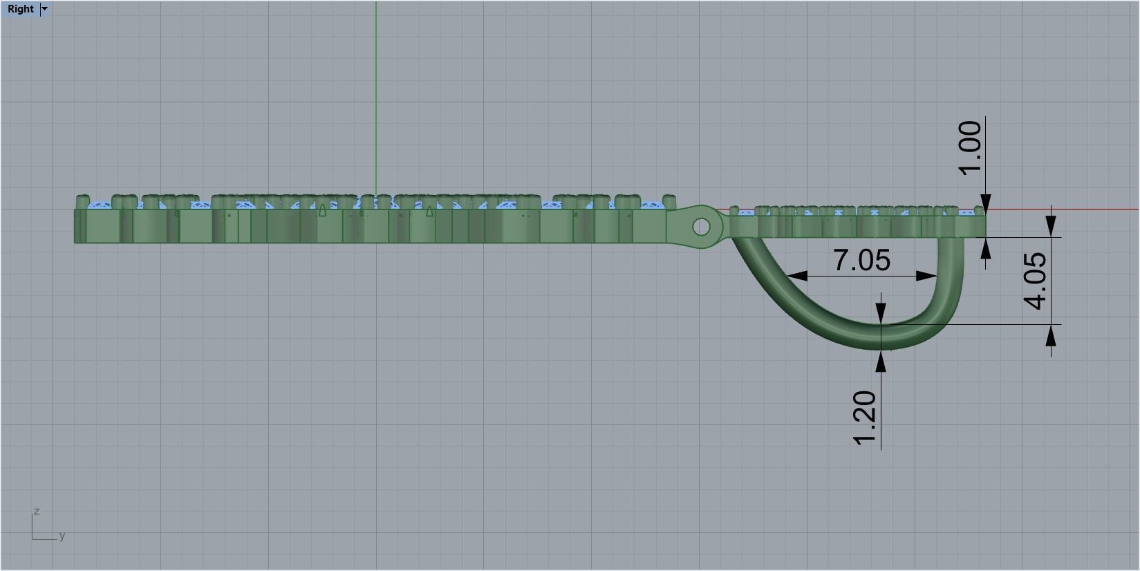 pendant snow 3D print model_3