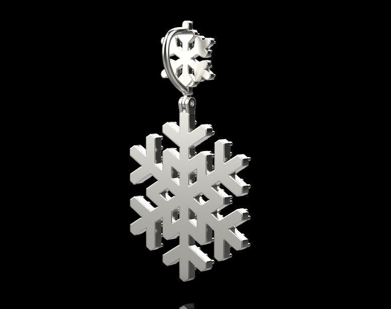 pendant snow 3D print model_11