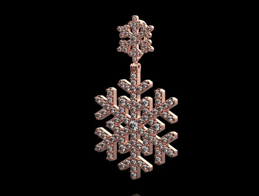 pendant snow 3D print model_17