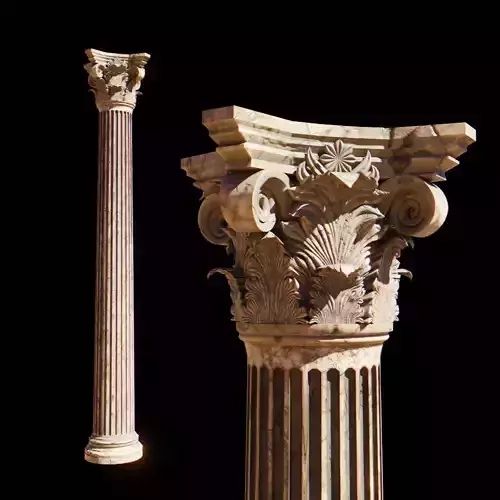 Corinthian Column 3D model