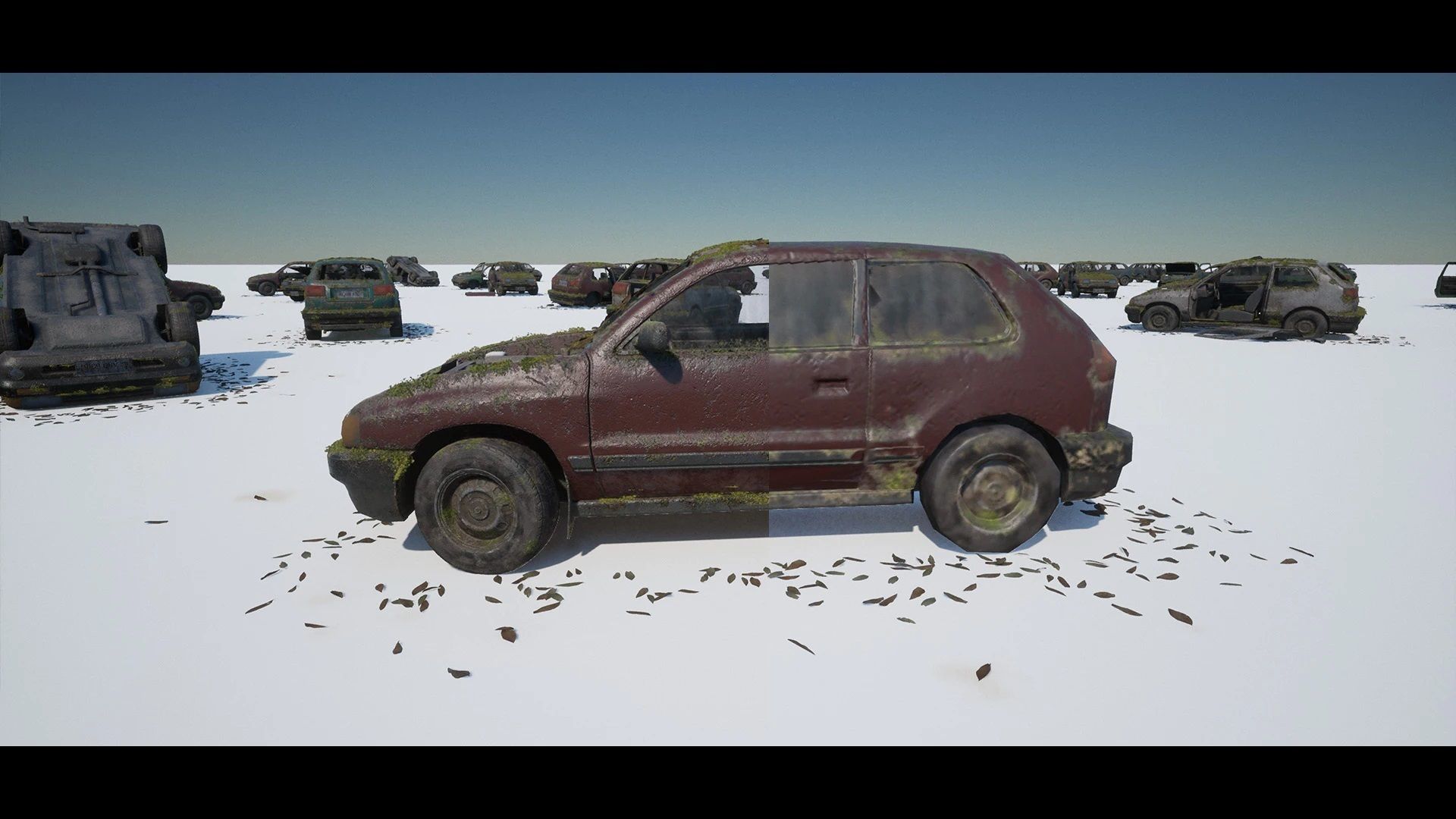 Procedural Vehicles - Hatchback UE4 UE5 Low-poly 3D model_25