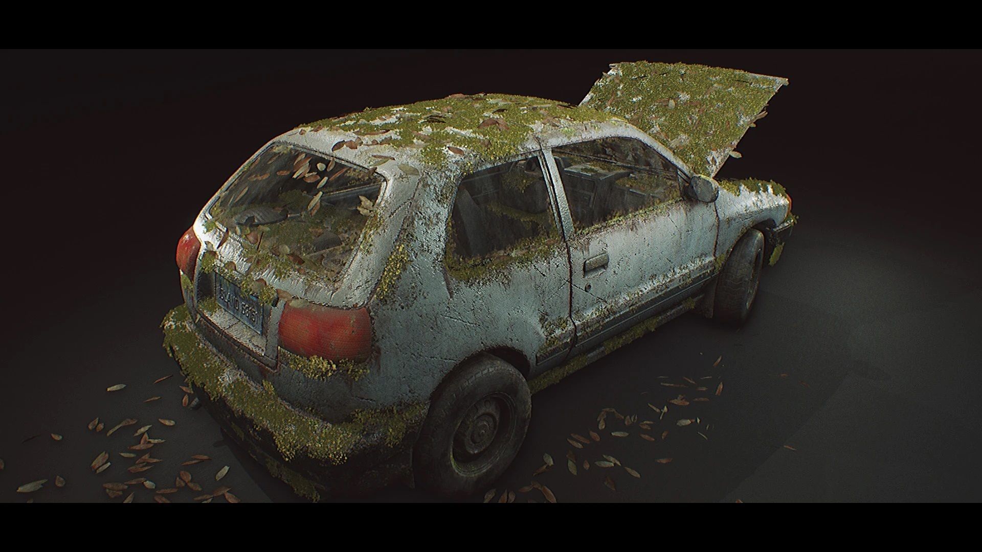 Procedural Vehicles - Hatchback UE4 UE5 Low-poly 3D model_21