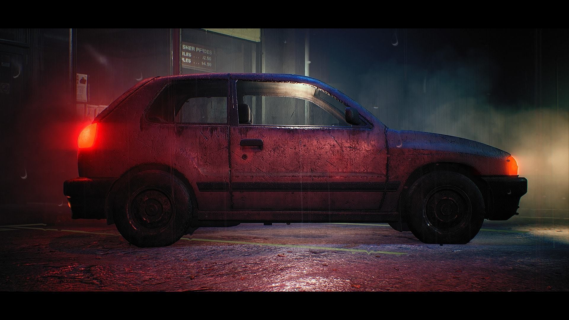 Procedural Vehicles - Hatchback UE4 UE5 Low-poly 3D model_23