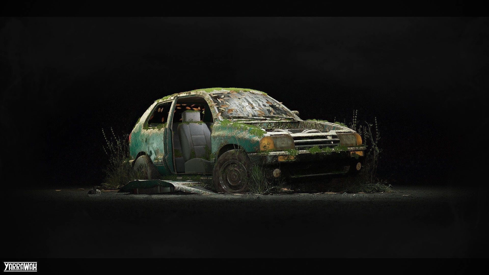 Procedural Vehicles - Hatchback UE4 UE5 Low-poly 3D model_16