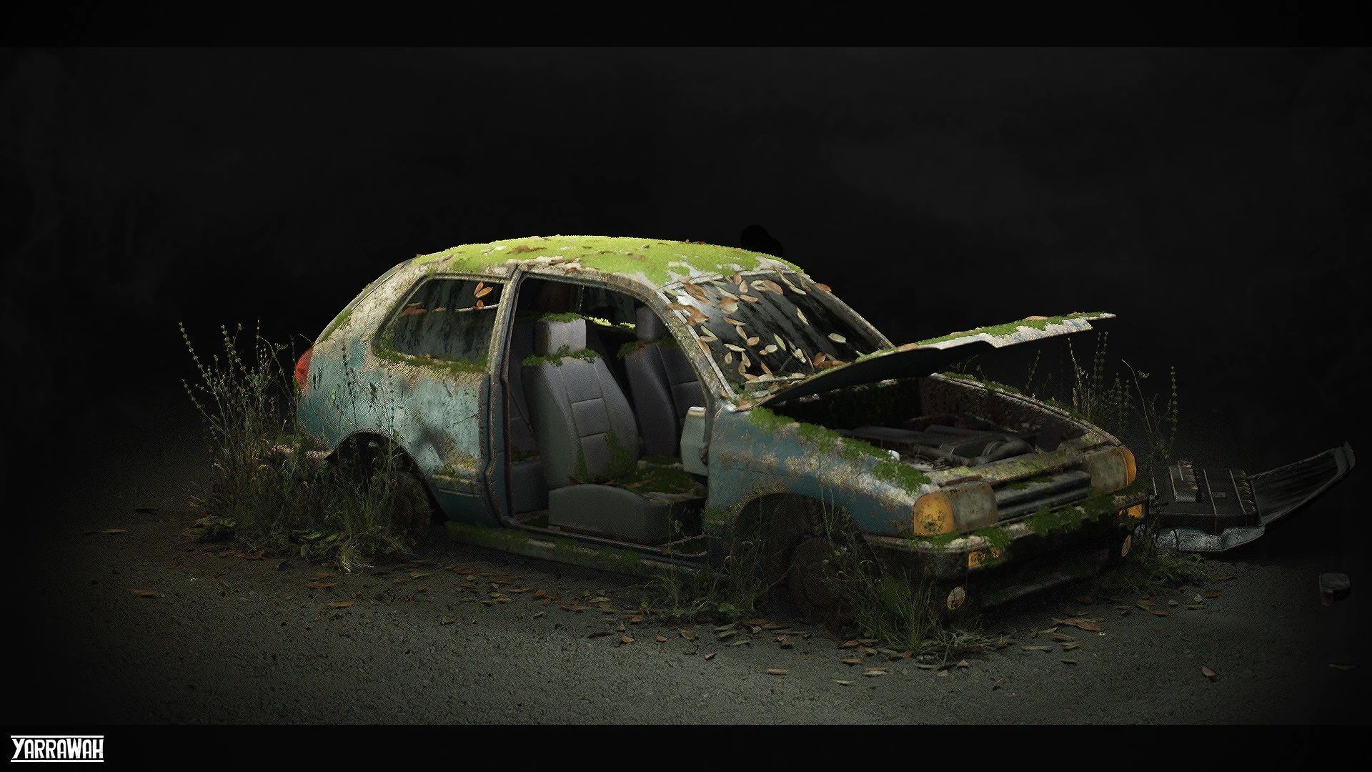 Procedural Vehicles - Hatchback UE4 UE5 Low-poly 3D model_19