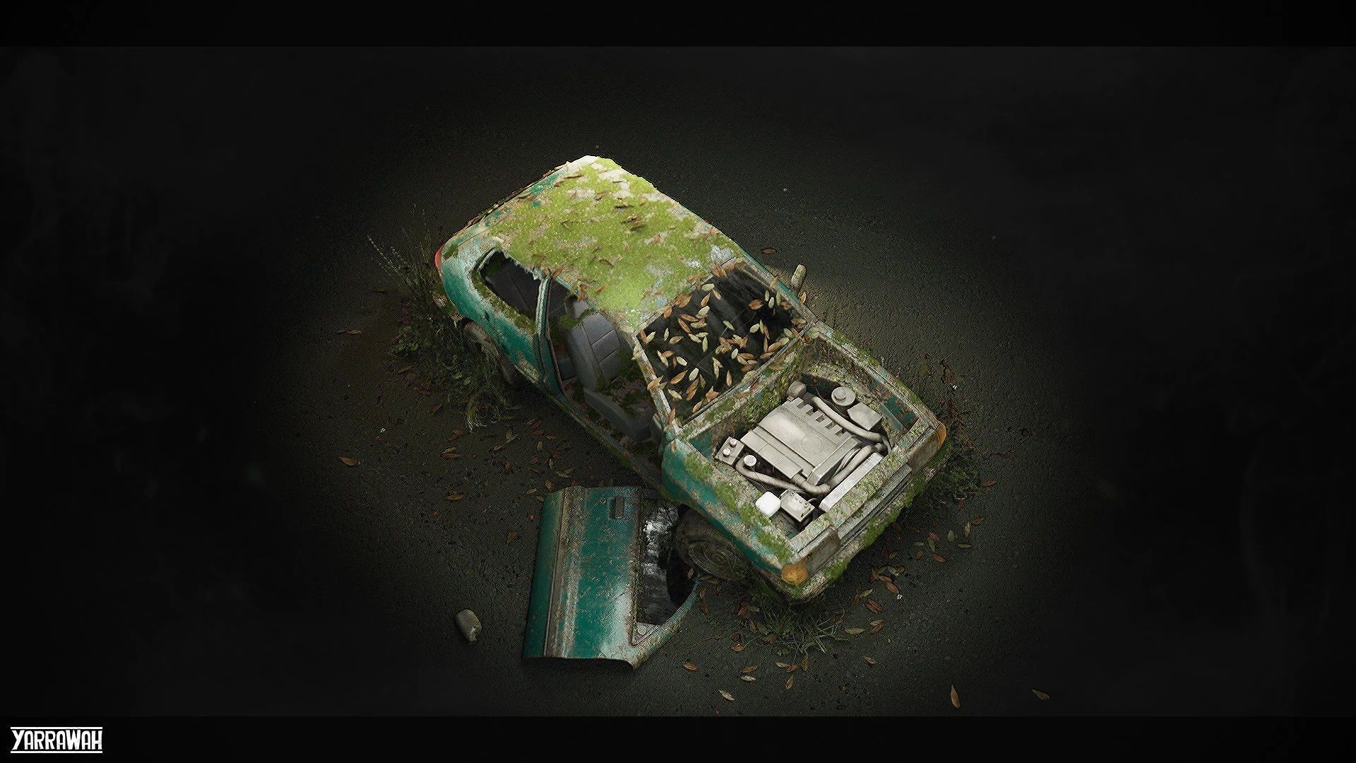 Procedural Vehicles - Hatchback UE4 UE5 Low-poly 3D model_17