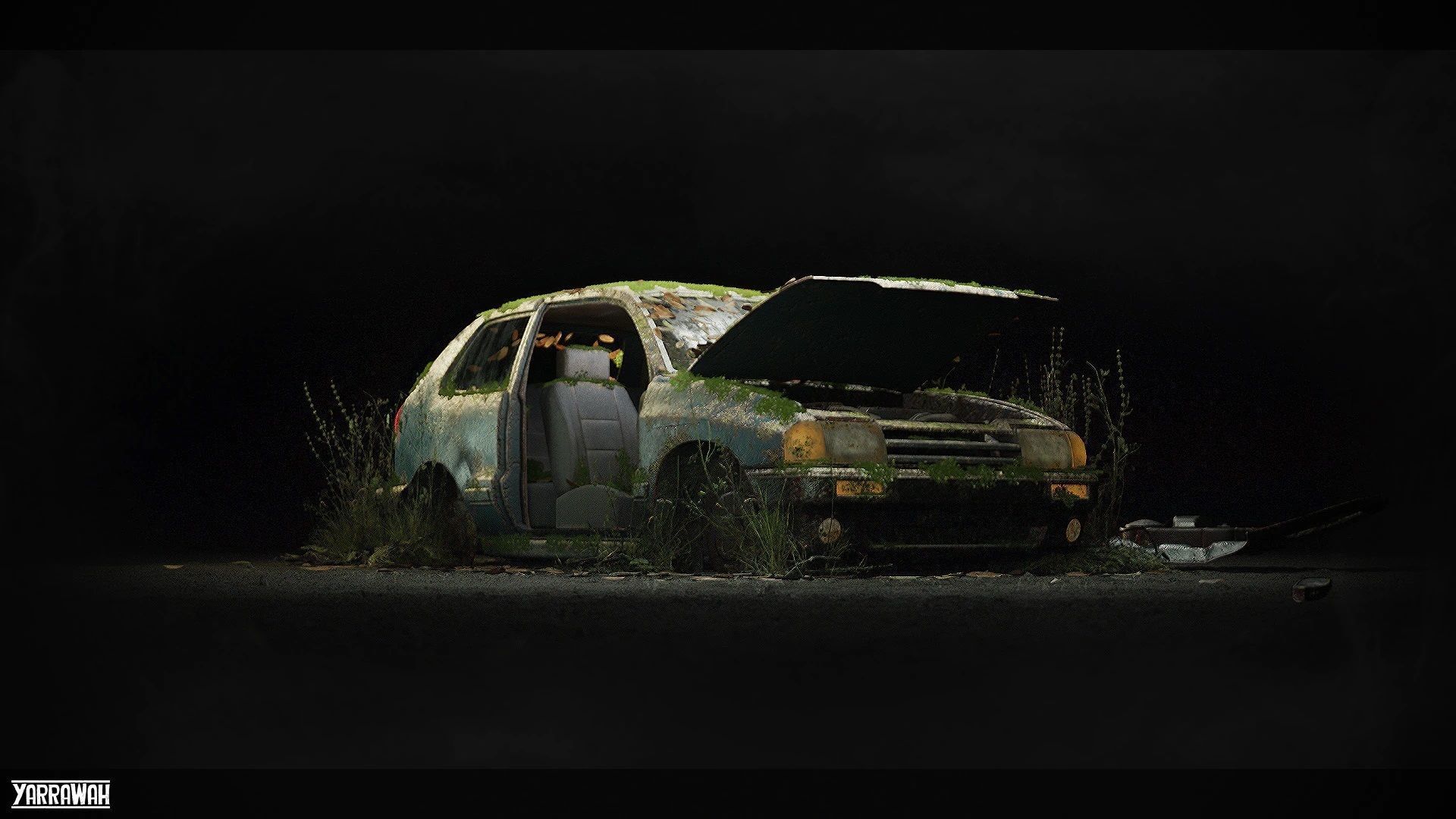 Procedural Vehicles - Hatchback UE4 UE5 Low-poly 3D model_14