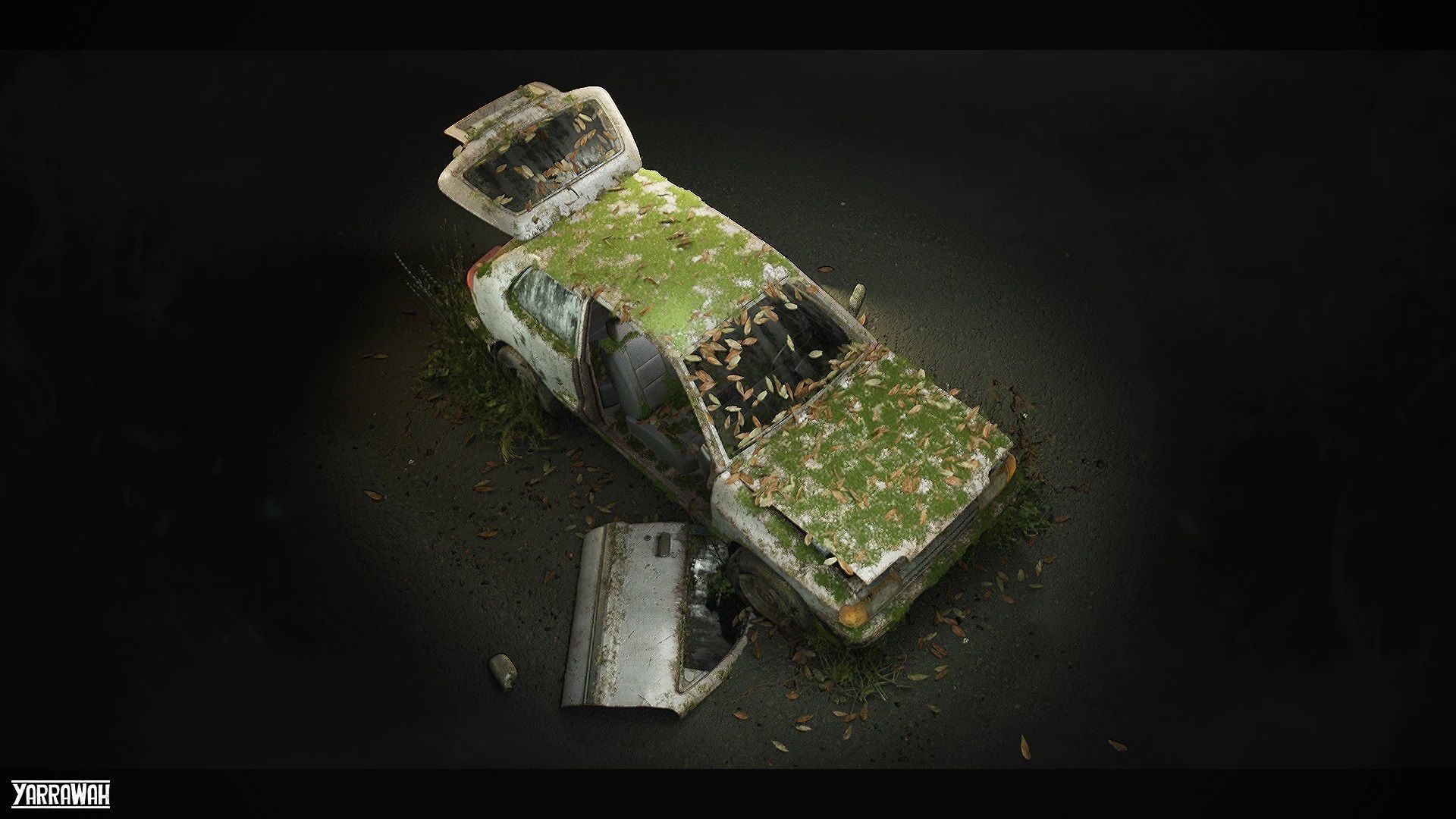 Procedural Vehicles - Hatchback UE4 UE5 Low-poly 3D model_3