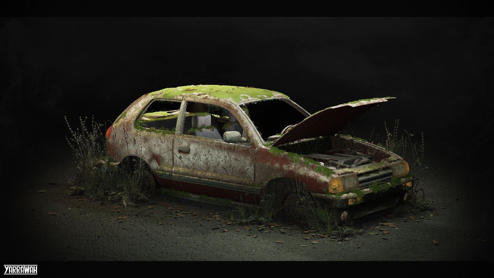 Procedural Vehicles - Hatchback UE4 UE5 Low-poly 3D model_13