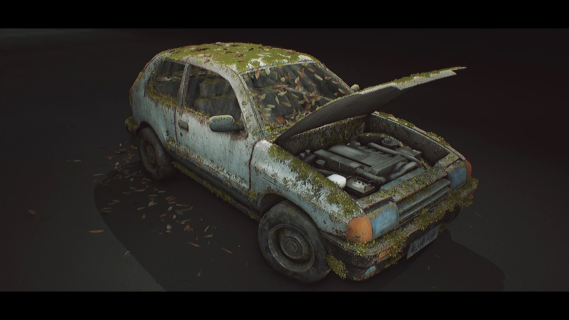 Procedural Vehicles - Hatchback UE4 UE5 Low-poly 3D model_22