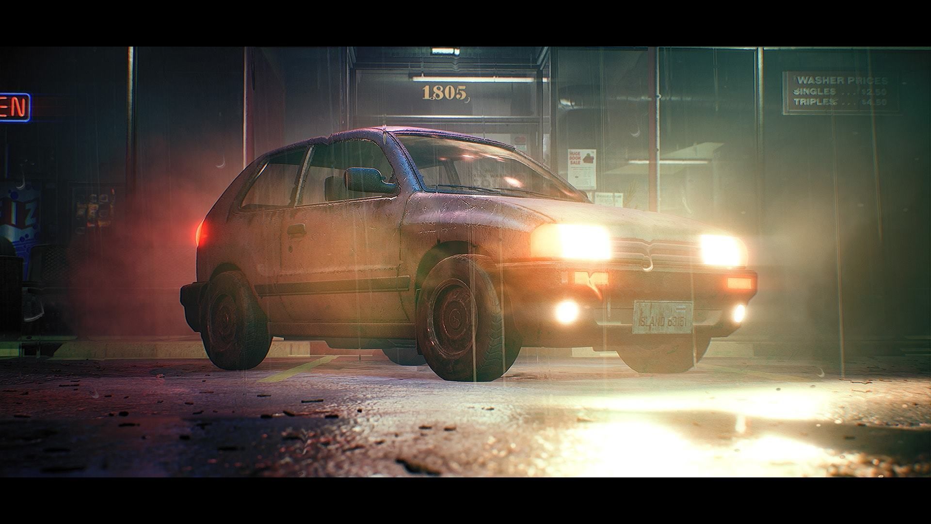 Procedural Vehicles - Hatchback UE4 UE5 Low-poly 3D model_8