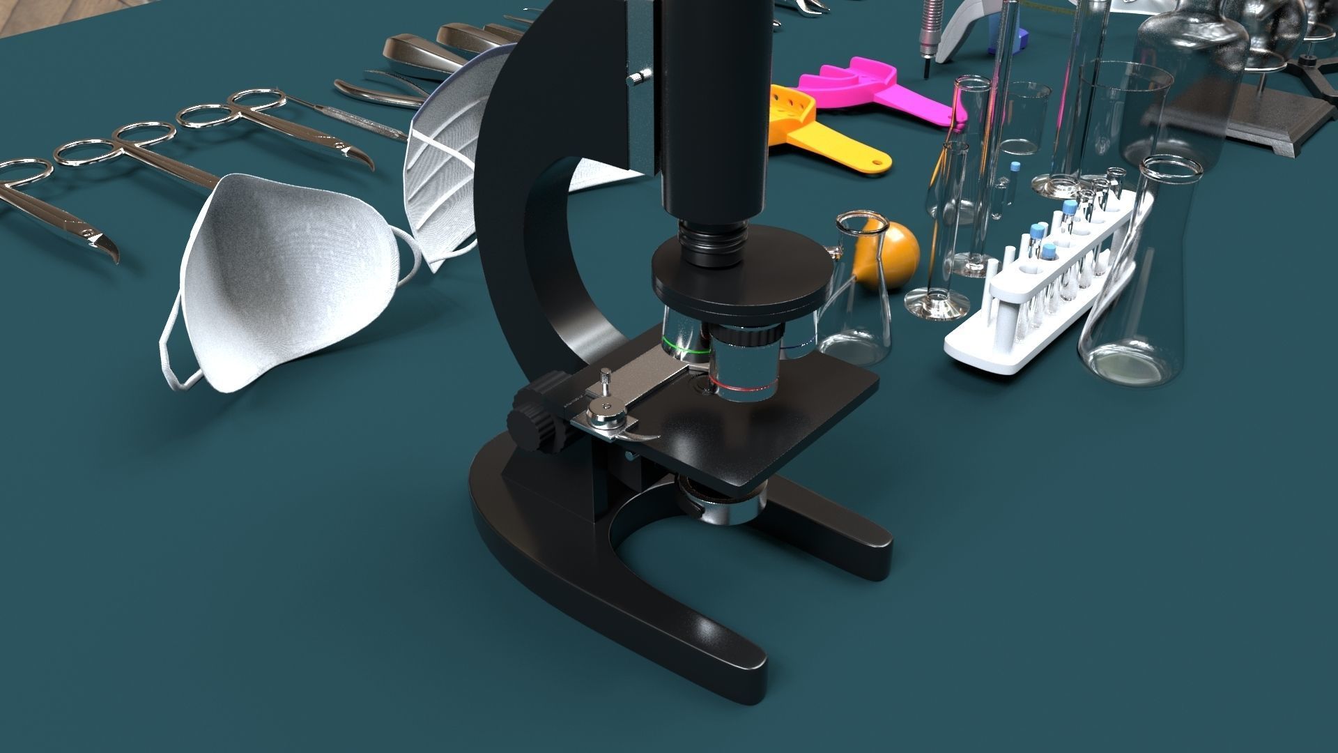 Surgery Instruments Sets Low-poly 3D model_20