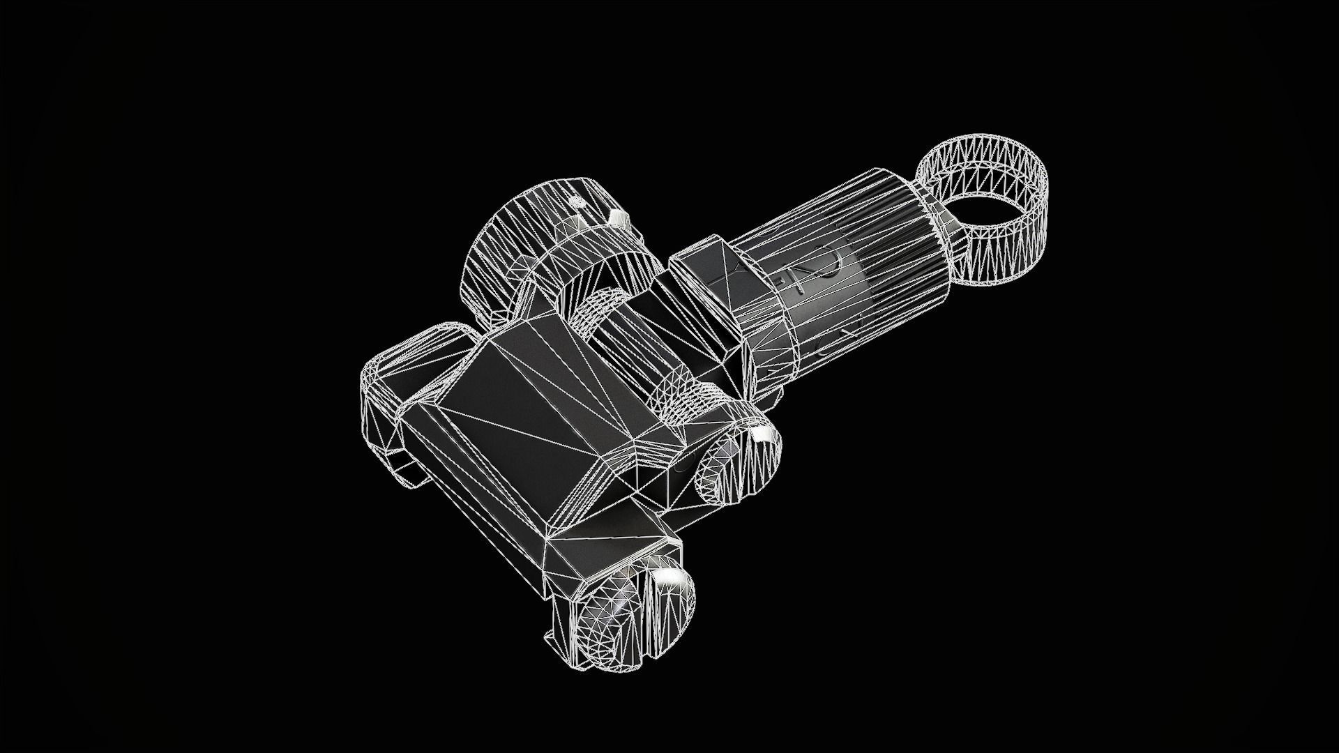 KAC Micro Sights Low-poly 3D model_10