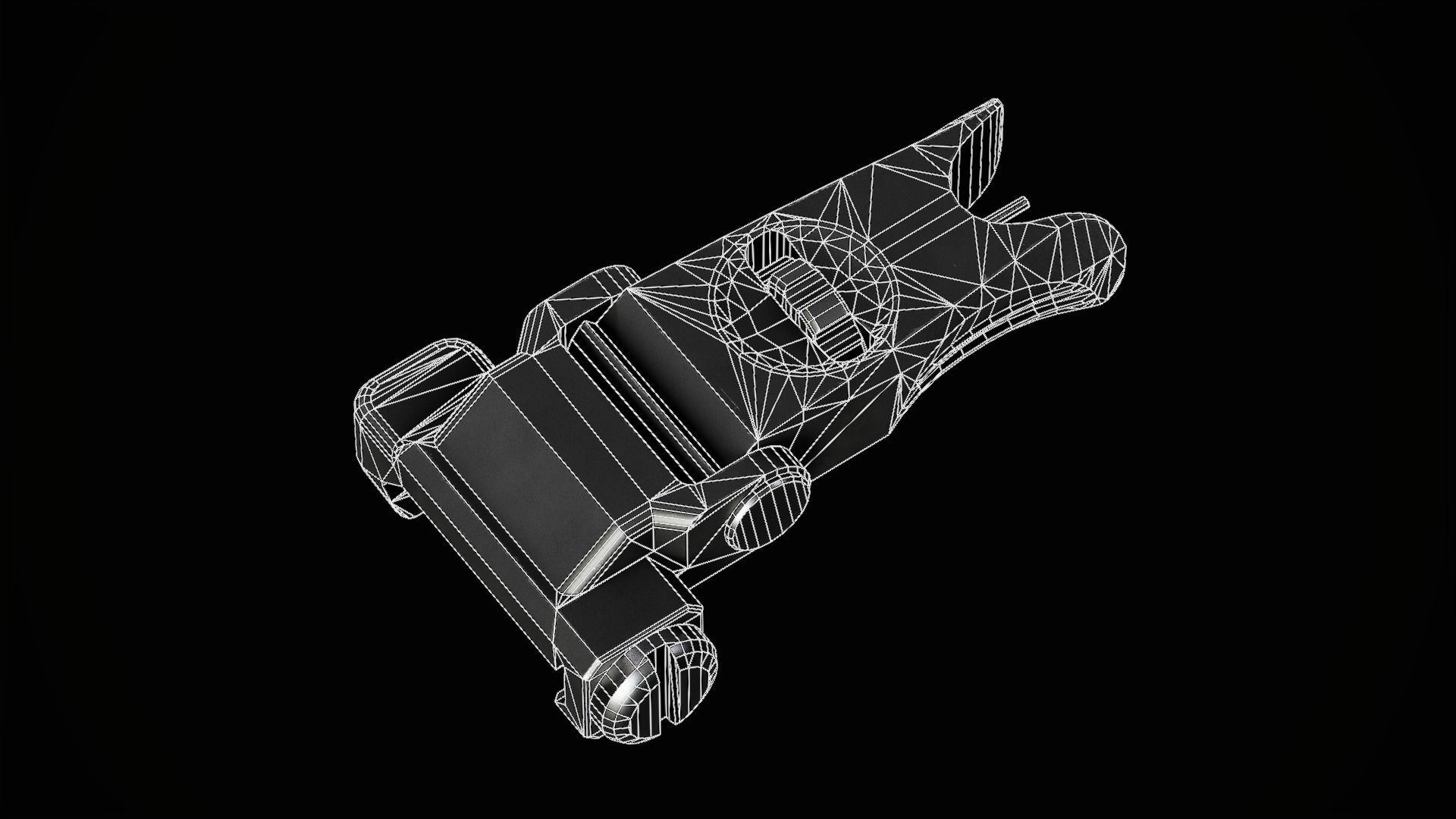 KAC Micro Sights Low-poly 3D model_5