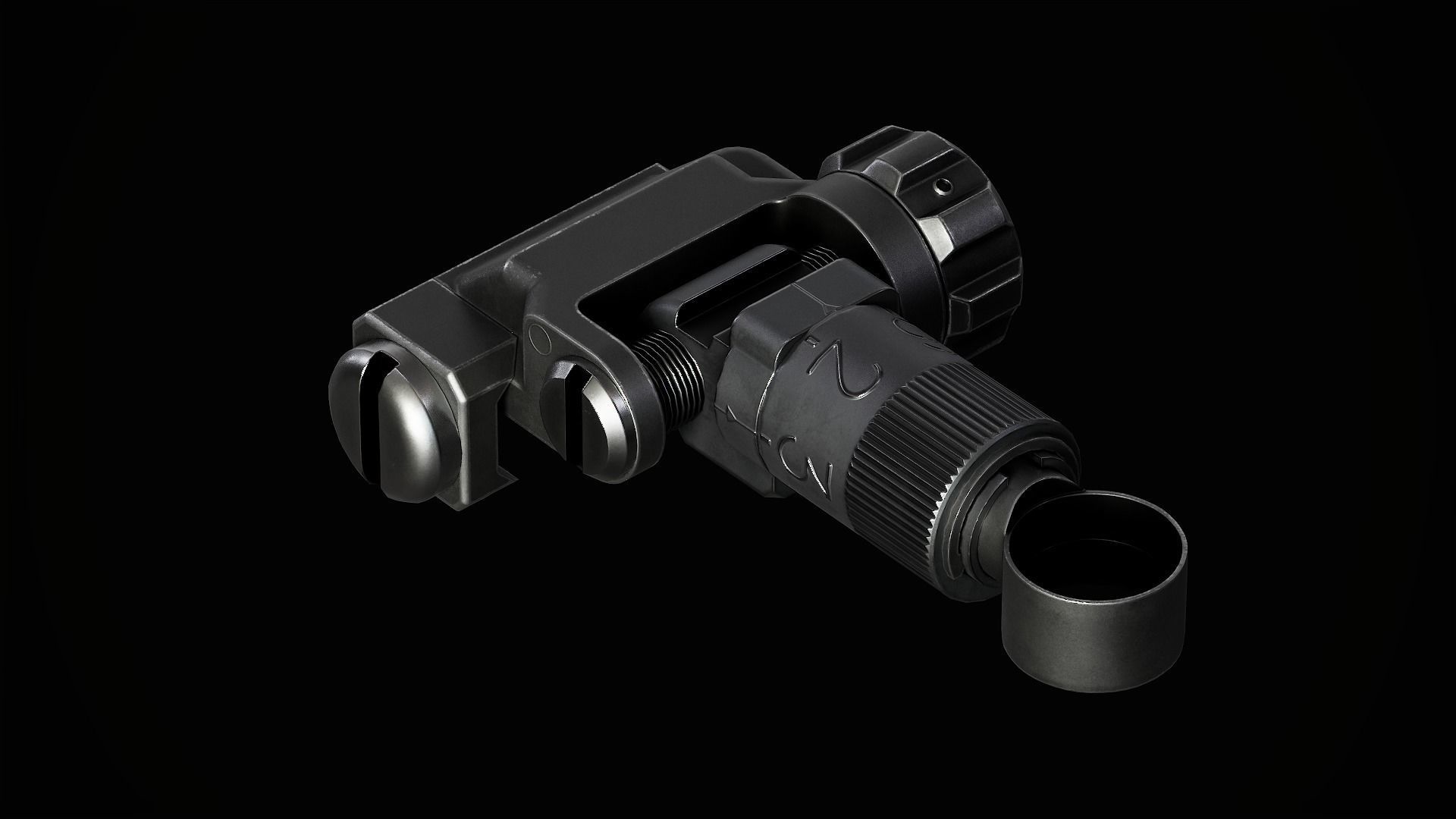 KAC Micro Sights Low-poly 3D model_7