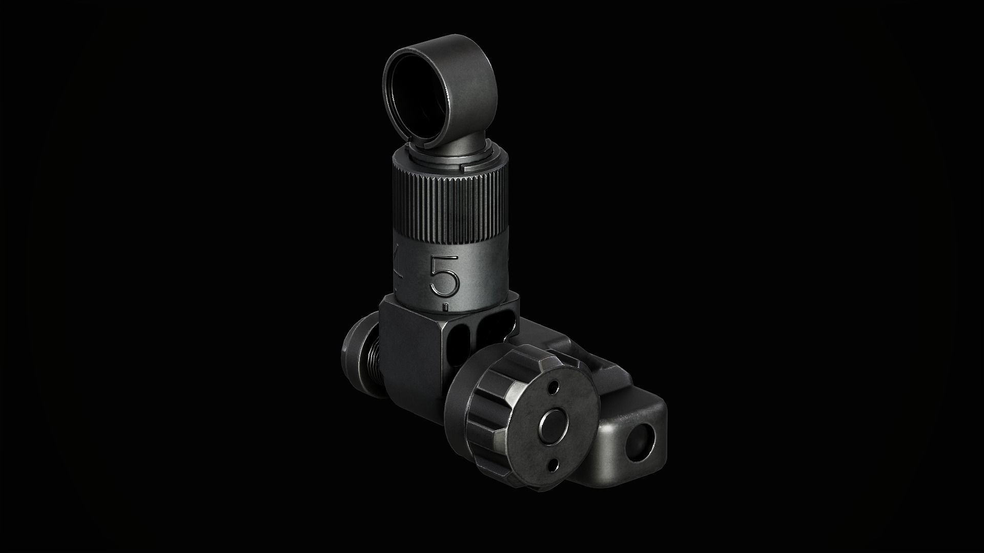 KAC Micro Sights Low-poly 3D model_9