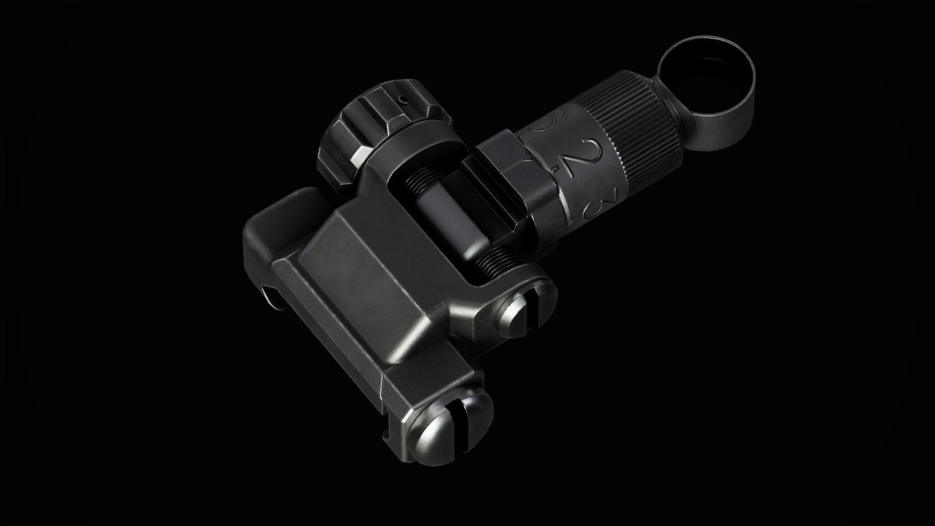 KAC Micro Sights Low-poly 3D model_6