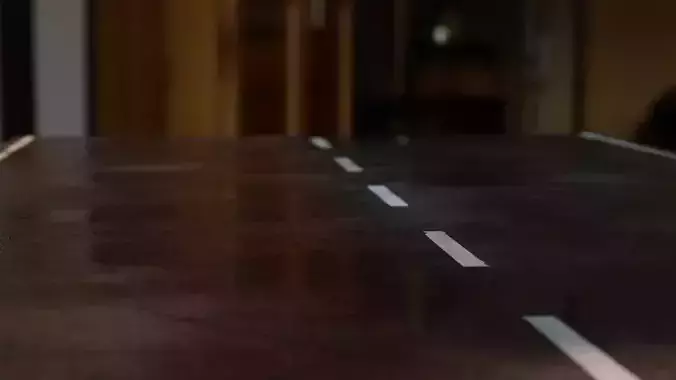 Rain on road 3D model