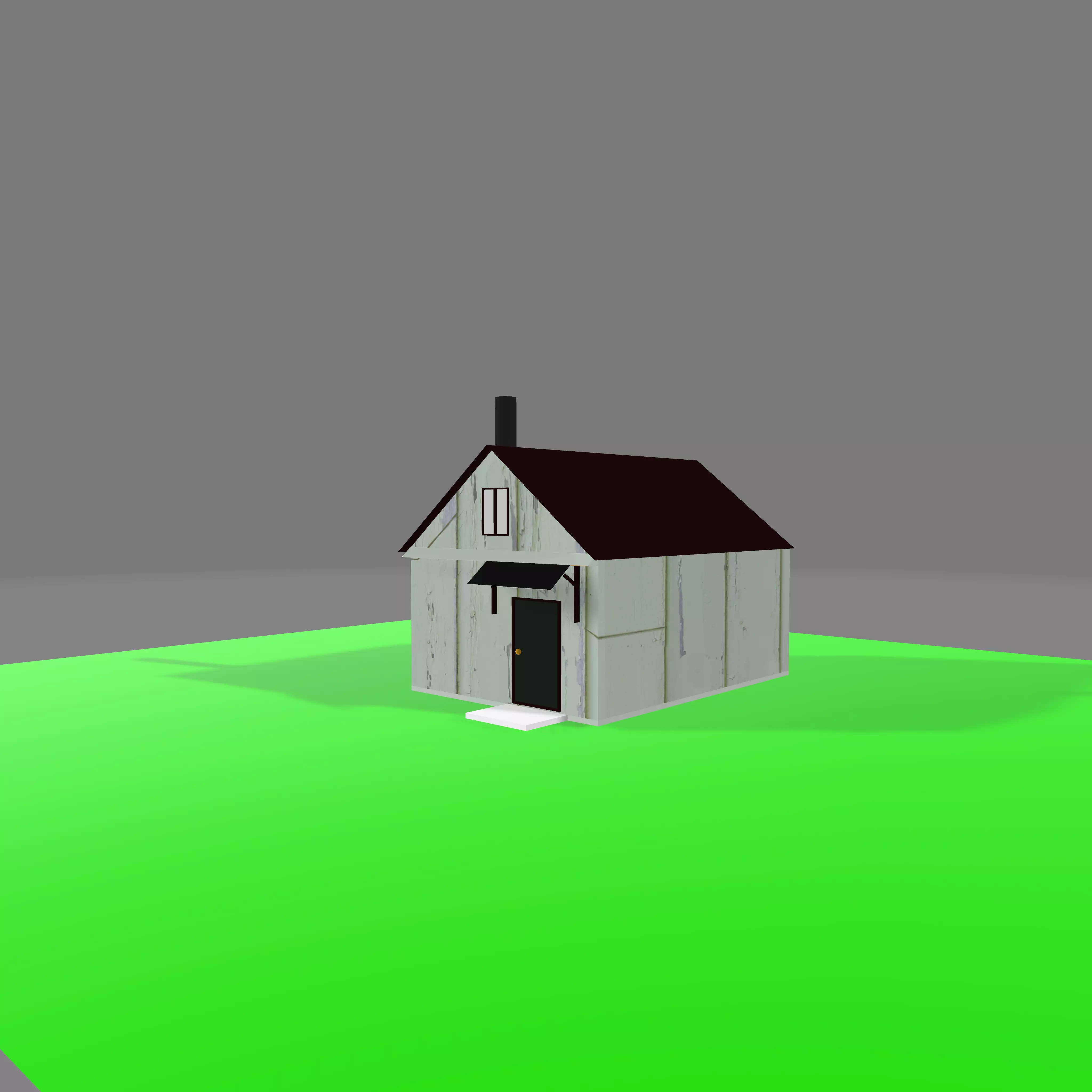 Shack Wooden House Low-poly 3D model