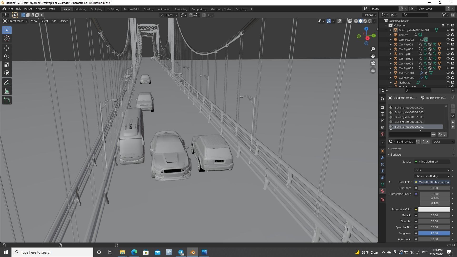 Cinematic Car Animation  3D model_28