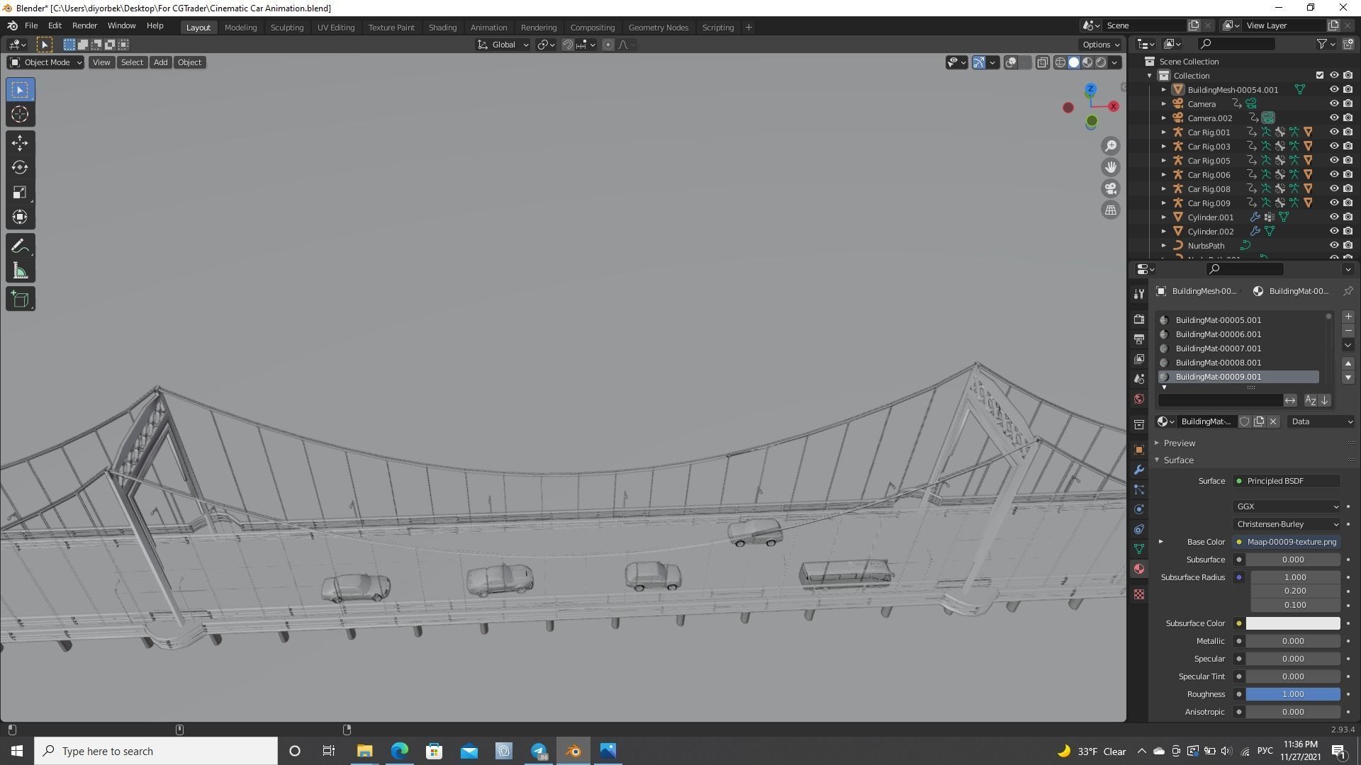 Cinematic Car Animation  3D model_27