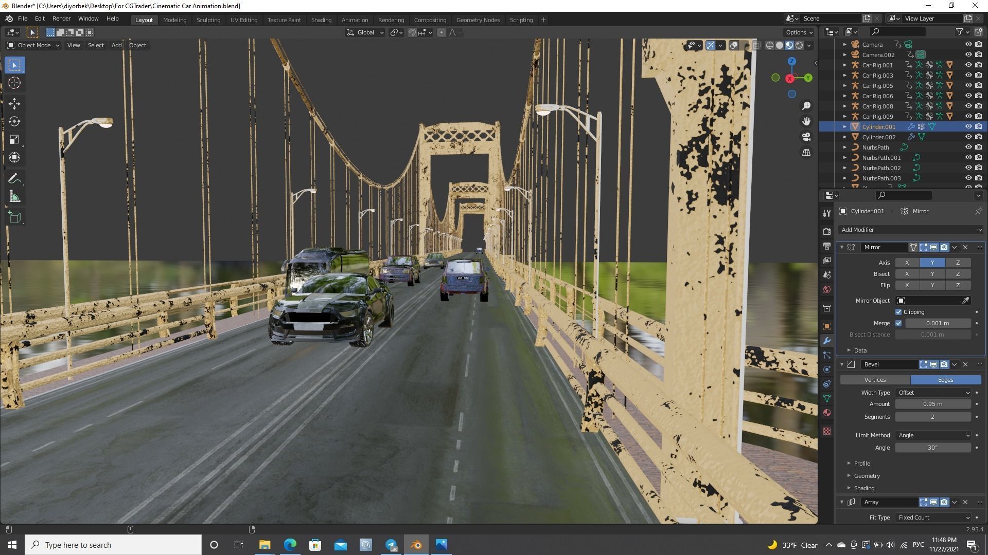 Cinematic Car Animation  3D model_39