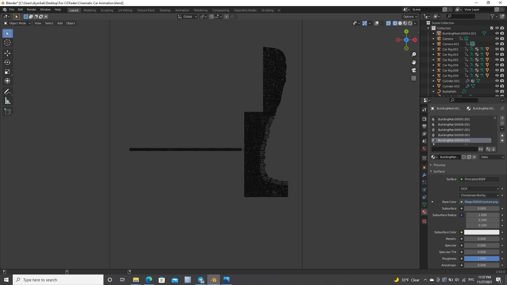 Cinematic Car Animation  3D model_31