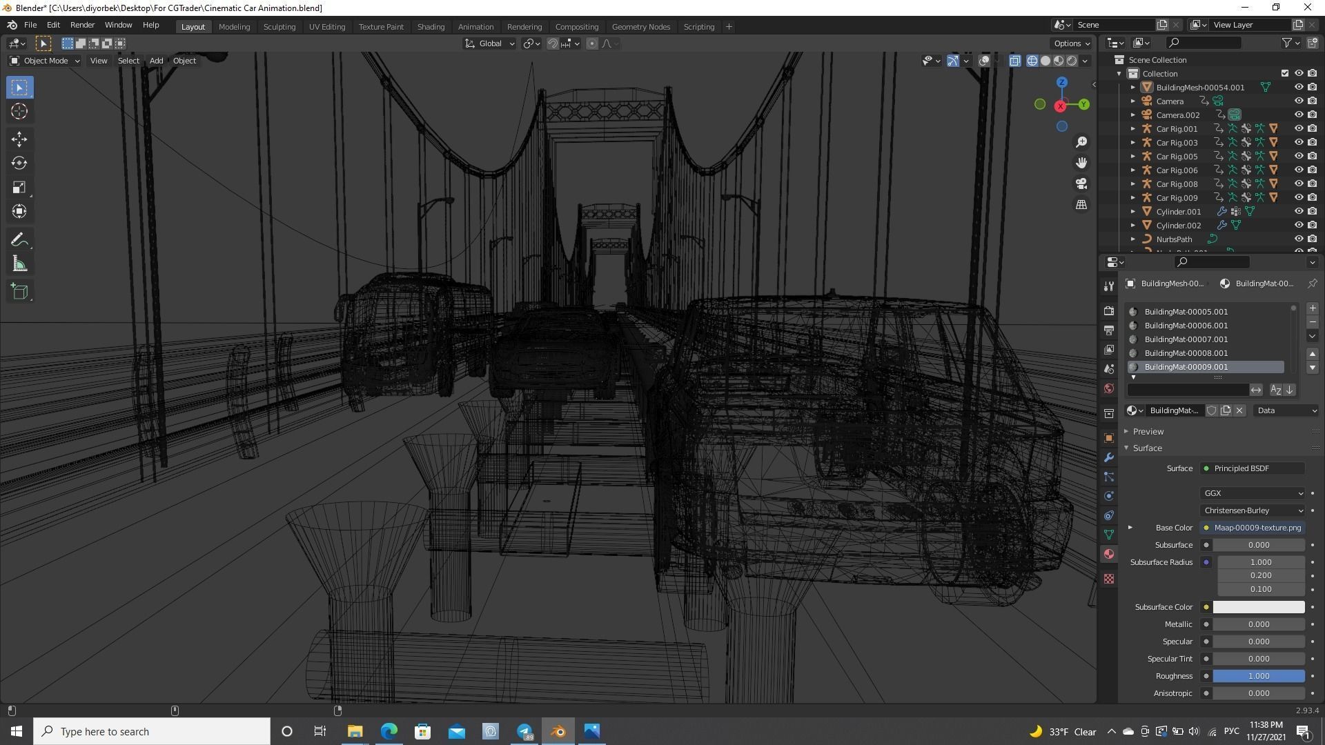 Cinematic Car Animation  3D model_35