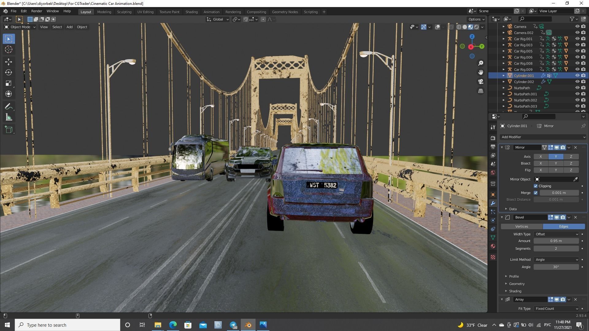 Cinematic Car Animation  3D model_38