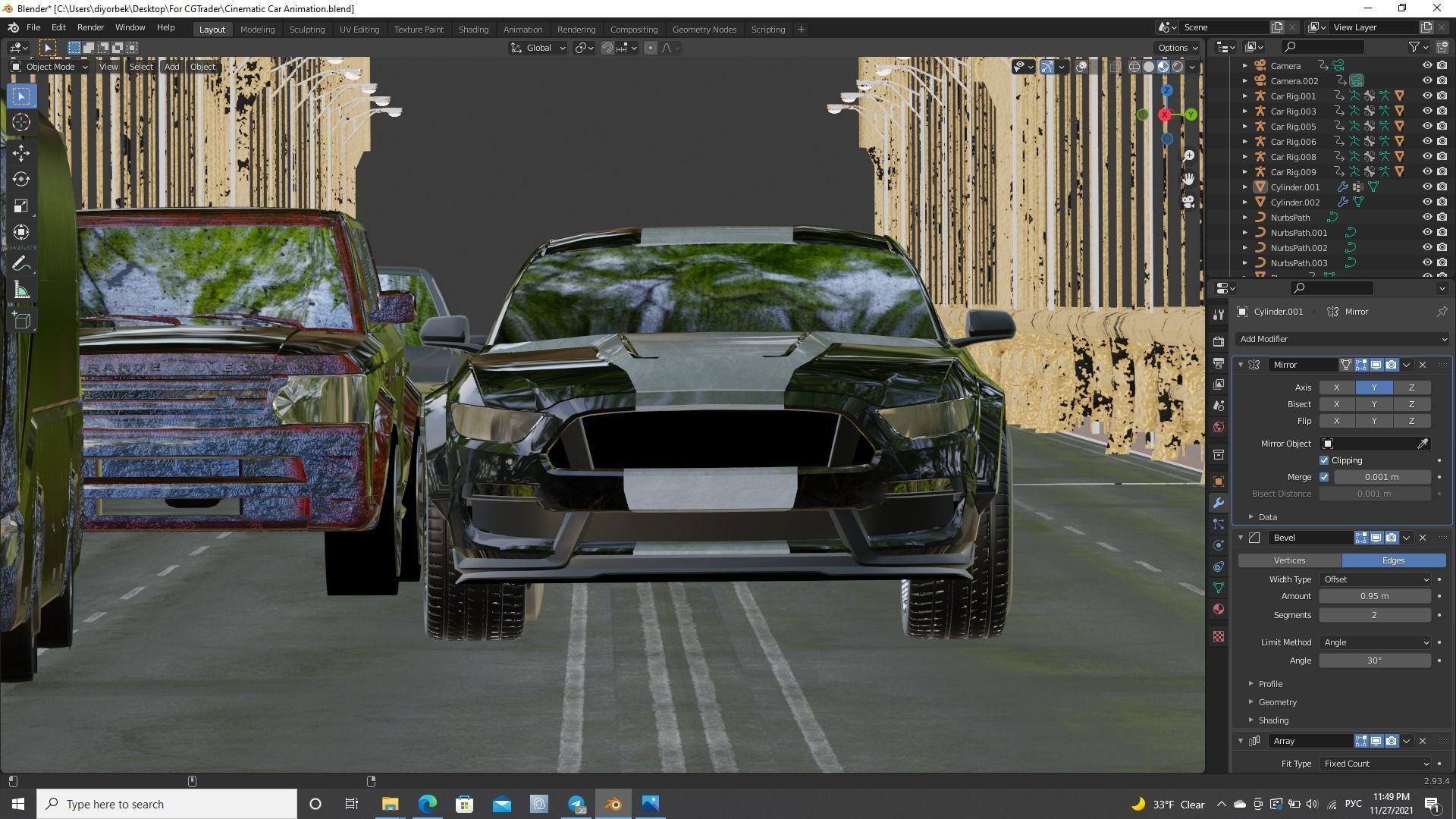 Cinematic Car Animation  3D model_43
