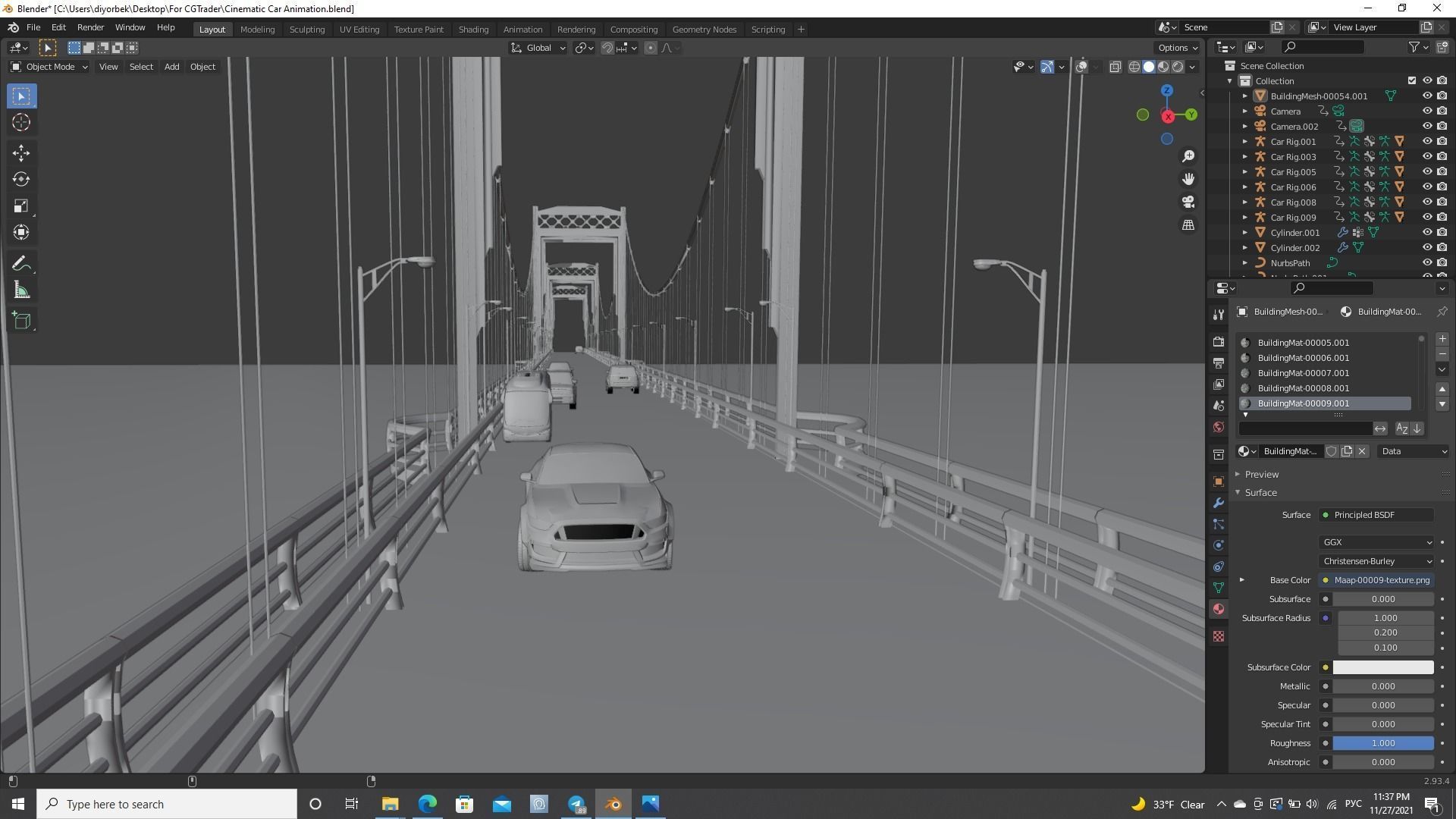Cinematic Car Animation  3D model_30