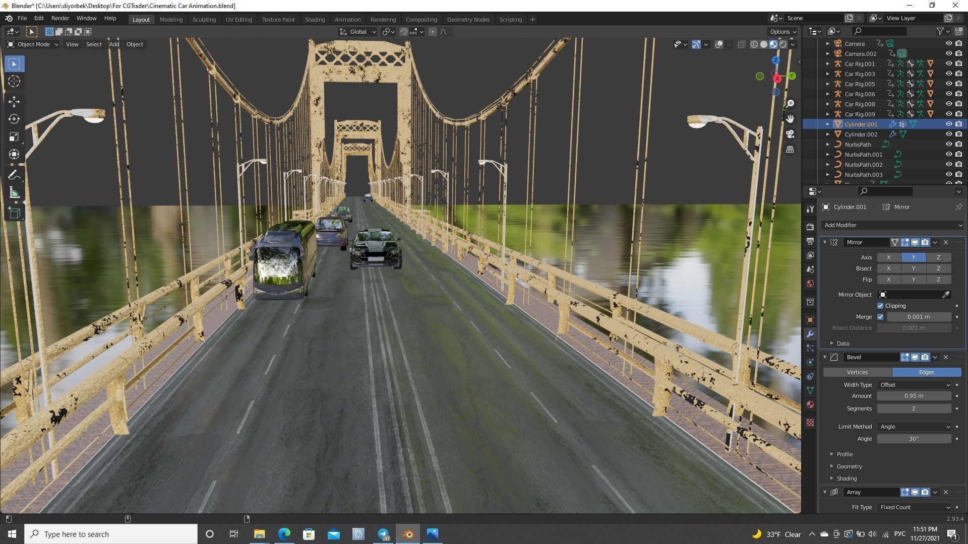 Cinematic Car Animation  3D model_45