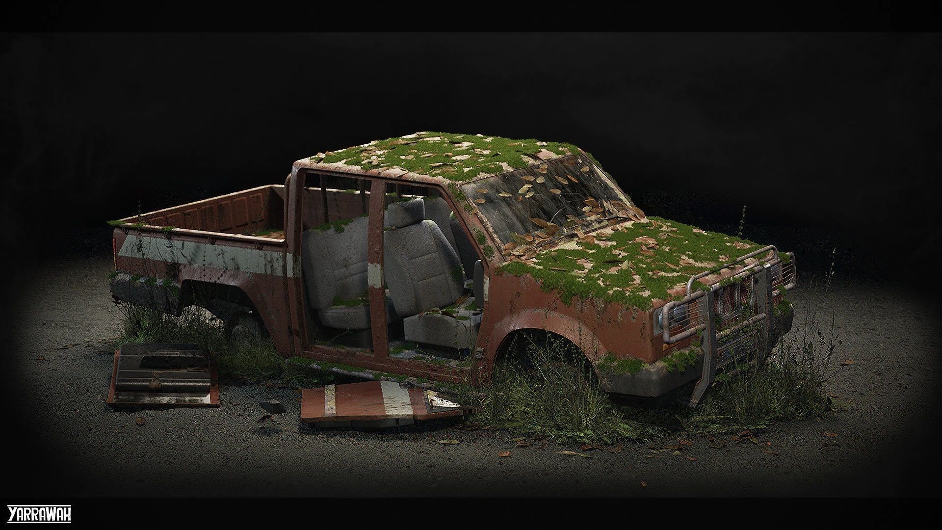 Procedural Vehicles - Four Pack UE4 UE5 Low-poly 3D model_7