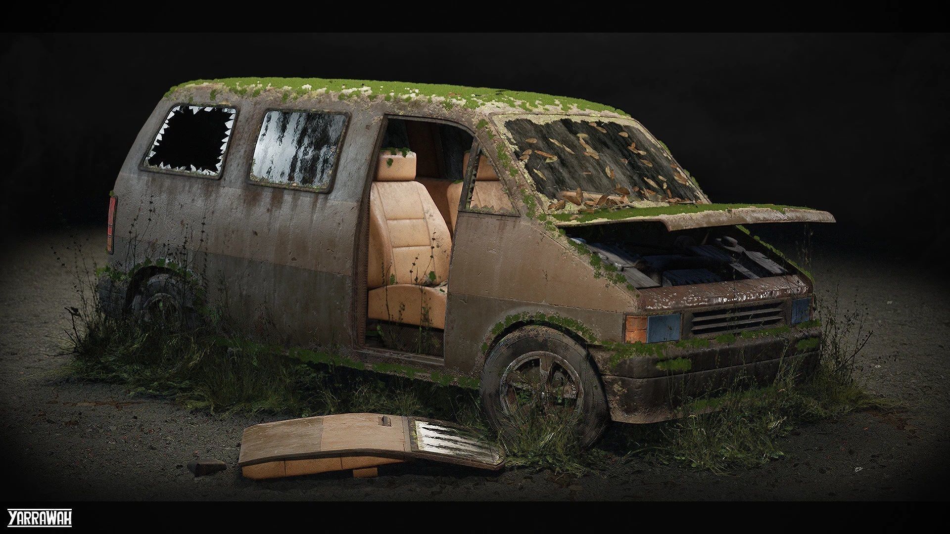 Procedural Vehicles - Four Pack UE4 UE5 Low-poly 3D model_24