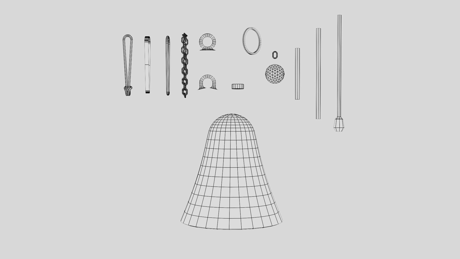 Christmas bell builder v4 with 14 mesh 4 skin and 3 colors 3D model_7