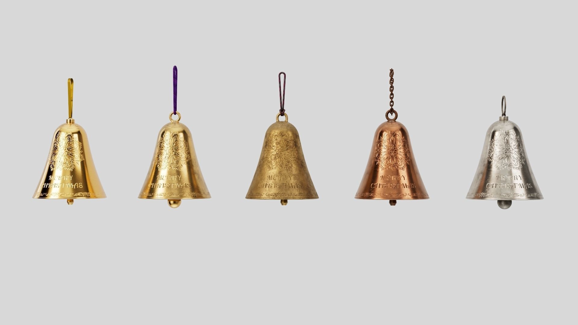 Christmas bell builder v4 with 14 mesh 4 skin and 3 colors 3D model_3